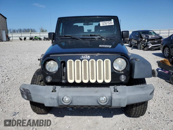 2014 Jeep Wrangler Sport with VIN 1C4AJWAG5EL192554, listed as a Copart auction lot 52501535 with 117,038 mi miles and Salvage Title. Bid and sale history available at carsss.com. Image 5.