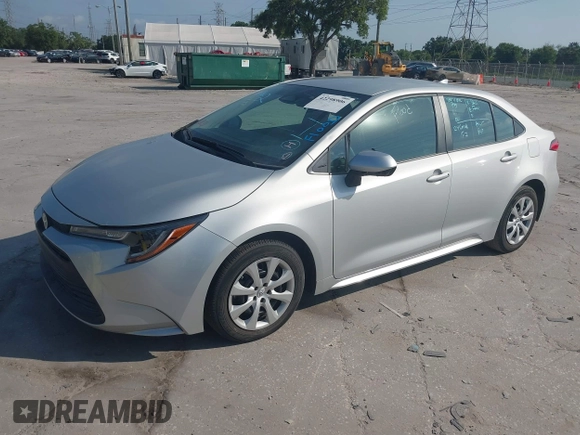 2024 Toyota Corolla LE with VIN 5YFB4MDE3RP105998, listed as a IAAI auction lot 42298906 with 5,217 mi miles and . Bid and sale history available at DreamBid. Image 2.