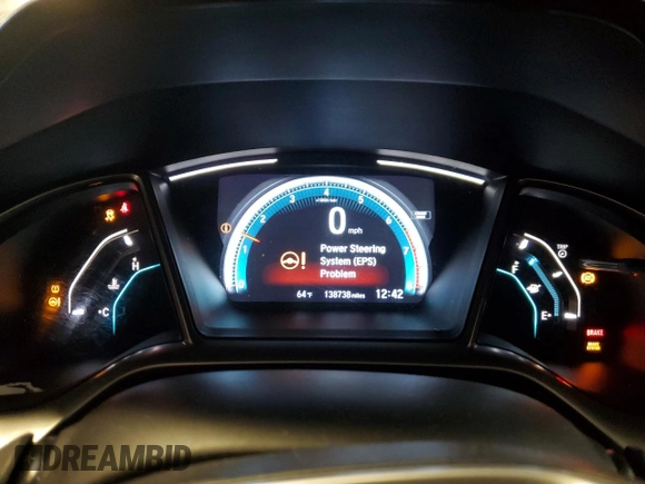 2017 Honda Civic EX-T with VIN 19XFC1E33HE002225, listed as a Copart auction lot 79443224 with 138,738 mi miles and Salvage Title. Bid and sale history available at DreamBid. Image 9.