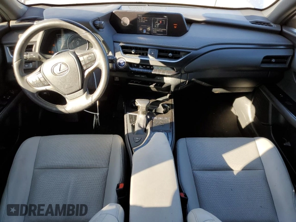 2020 Lexus UX with VIN JTHP9JBHXL2024195, listed as a Copart auction lot 48470575 with 58,500 mi miles and Salvage Title. Bid and sale history available at carsss.com. Image 8.