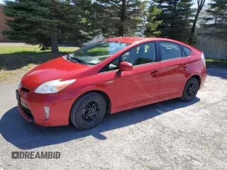 2013 Toyota Prius One with VIN JTDKN3DUXD5647006, listed as a Copart auction lot 54238915 with 147,108 mi miles and Salvage Title. Bid and sale history available at carsss.com. Image 1.