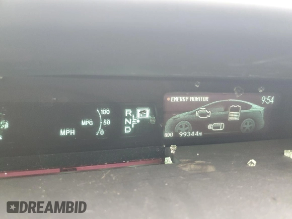 2013 Toyota Prius with VIN JTDKN3DPXD3043493, listed as a Copart auction lot 62713125 with 99,344 mi miles and Salvage title. Bid and sale history available at DreamBid. Image 9.