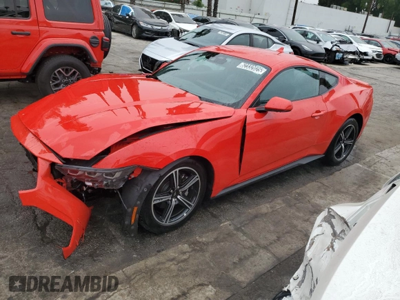 2024 Ford Mustang EcoBoost with VIN 1FA6P8TH1R5141252, listed as a Copart auction lot 62332025 with 13,621 mi miles and Clean title. Bid and sale history available at DreamBid. Image 1.