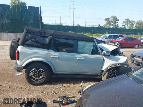 2022 Ford Bronco with VIN 1FMEE5DP7NLA78997, listed as a IAAI auction lot 42462203 with 20,253 mi miles and . Bid and sale history available at DreamBid. Image 13.