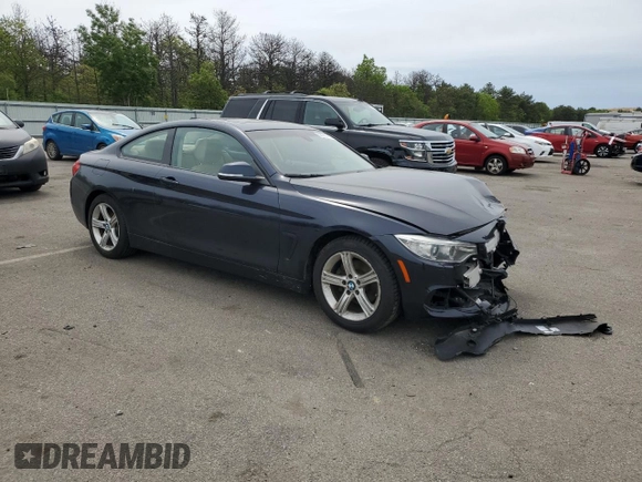 2014 BMW 4 Series 428i xDrive with VIN WBA3N5C58EK196233, listed as a Copart auction lot 58775715 with 131,340 mi miles and Salvage title. Bid and sale history available at DreamBid. Image 4.