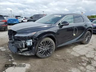 2023 Lexus RX 350 z VIN 2T2BAMCA9PC035827, wystawiony jako Copart lot #54722455 z przebiegiem Nie podano mil oraz Szkoda całkowita • Salvage title. Historia ofert i sprzedaży dostępna na DreamBid. Obrazek 1.