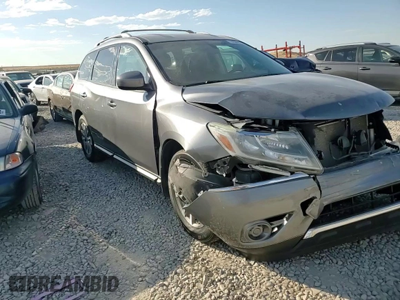2016 Nissan Pathfinder S with VIN 5N1AR2MM0GC658134, listed as a Copart auction lot 74589594 with 163,451 mi miles and Salvage Title. Bid and sale history available at carsss.com. Image 10.