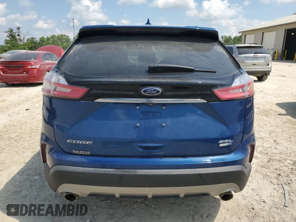 2020 Ford Edge SEL with VIN 2FMPK4J9XLBA11714, listed as a Copart auction lot 60585555 with 101,593 mi miles and Salvage title. Bid and sale history available at DreamBid. Image 6.