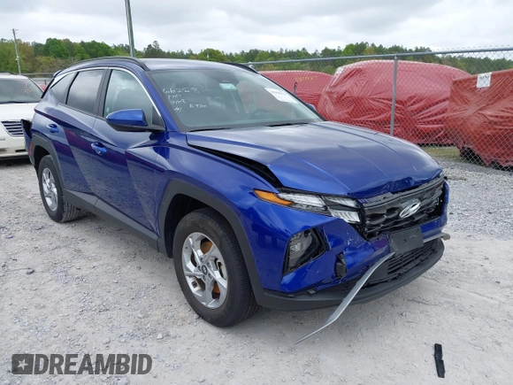 2024 Hyundai Tucson SEL with VIN 5NMJBCDE9RH348317, listed as a IAAI auction lot 41958633 with 27,494 mi miles. Bid and sale history available at carsss.com. Image 1.