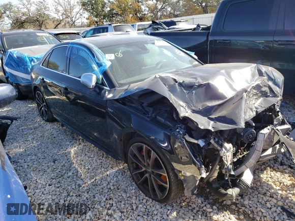 2018 Audi S4 Premium Plus with VIN WAUB4AF40JA043985, listed as a Copart auction lot 62754744 with 0 mi miles and Salvage Title. Bid and sale history available at carsss.com. Image 4.