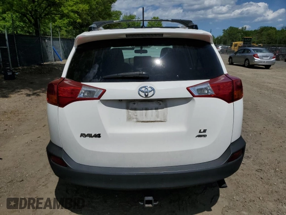 2014 Toyota RAV4 LE with VIN JTMBFREV0ED056858, listed as a Copart auction lot 55296545 with 164,268 mi miles and Salvage Title. Bid and sale history available at DreamBid. Image 6.