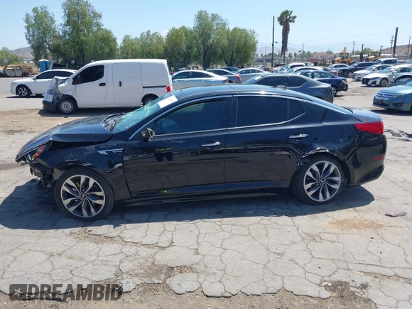 2015 Kia Optima SX Turbo with VIN 5XXGR4A66FG368012, listed as a IAAI auction lot 42281255 with 133,809 mi miles and . Bid and sale history available at DreamBid. Image 14.