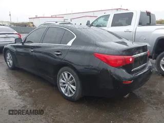 2015 Infiniti Q50 Premium with VIN JN1BV7AP9FM349709, listed as a IAAI auction lot 41976089 with 62,094 mi miles and . Bid and sale history available at DreamBid. Image 3.