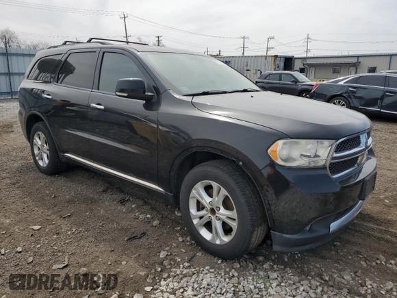 2013 Dodge Durango Crew with VIN 1C4RDJDG8DC661823, listed as a Copart auction lot 53027225 with 215,090 mi miles and Clean Title. Bid and sale history available at carsss.com. Image 4.