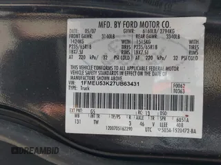 2007 Ford Explorer Sport Trac Limited with VIN 1FMEU53K27UB63431, listed as a IAAI auction lot 42409840 with 216,301 mi miles and . Bid and sale history available at DreamBid. Image 9.