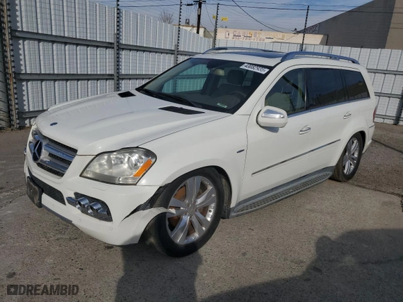 2010 Mercedes-Benz GL-Class GL 350 BlueTEC with VIN 4JGBF2FE3AA605594, listed as a Copart auction lot 43082935 with 199,842 mi miles and Salvage Title. Bid and sale history available at carsss.com. Image 1.