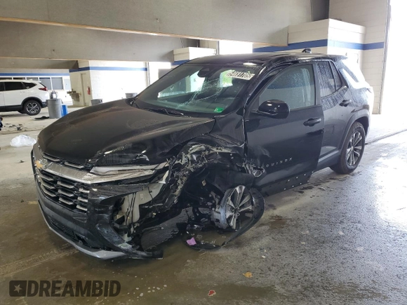 2025 Chevrolet Equinox FWD LT with VIN 3GNAXHEG7SL221483, listed as a Copart auction lot 54691705 with 5,524 mi miles and Salvage Title. Bid and sale history available at DreamBid. Image 1.