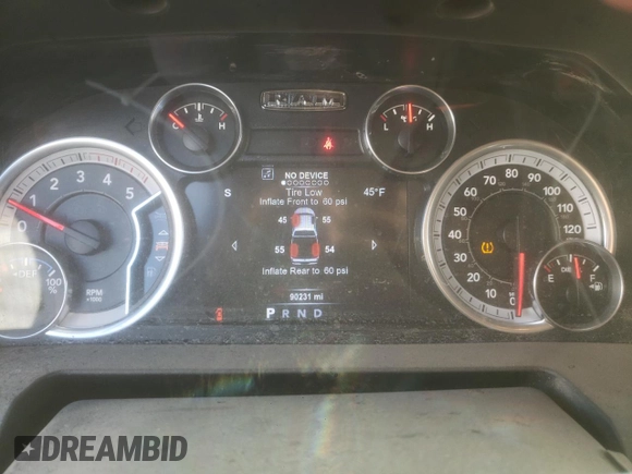 2015 Ram 2500 Big Horn with VIN 3C6UR5ML1FG552207, listed as a Copart auction lot 81381134 with 90,231 mi miles and Salvage title. Bid and sale history available at DreamBid. Image 9.