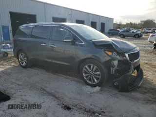 2015 Kia Sedona SX-L with VIN KNDME5C1XF6020296, listed as a Copart auction lot 42625245 with 153,028 mi miles and Salvage Title. Bid and sale history available at DreamBid. Image 4.