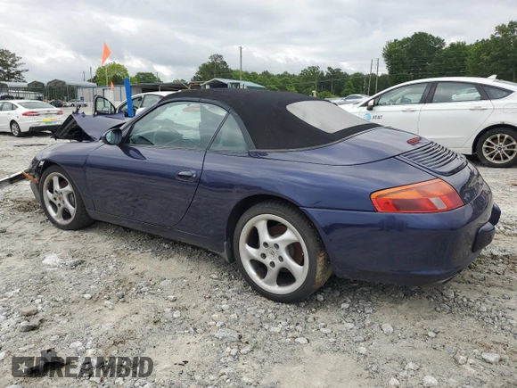2001 Porsche 911 z VIN WP0CA29951S653243, wystawiony jako Copart lot #55835075 z przebiegiem 142 918 mil mil oraz Szkoda całkowita • Salvage title. Historia ofert i sprzedaży dostępna na DreamBid. Obrazek 2.