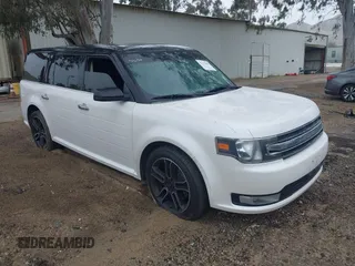 2015 Ford Flex SEL z VIN 2FMGK5C89FBA02548, wystawiony jako IAAI lot #41775436 z przebiegiem 132 856 mil mil oraz . Historia ofert i sprzedaży dostępna na DreamBid. Obrazek 1.