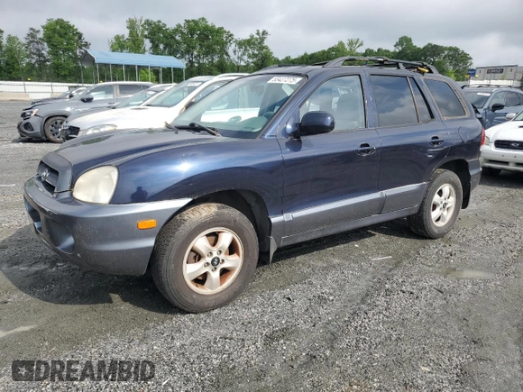 2005 Hyundai Santa Fe GLS with VIN KM8SC13D45U906801, listed as a Copart auction lot 53427275 with 199,612 mi miles and Clean Title. Bid and sale history available at carsss.com. Image 1.