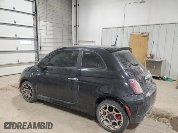 2013 FIAT 500 Turbo with VIN 3C3CFFHHXDT594361, listed as a Copart auction lot 85491244 with 49,619 mi miles and Salvage Title. Bid and sale history available at carsss.com. Image 2.