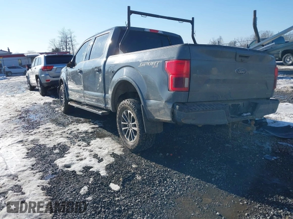 2019 Ford F-150 XL with VIN 1FTEW1EP9KKD60729, listed as a IAAI auction lot 41401427 with 186,277 mi miles. Bid and sale history available at carsss.com. Image 3.
