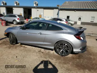 2018 Honda Civic Si Coupe with VIN 2HGFC3A50JH753815, listed as a Copart auction lot 74339004 with 73,694 mi miles and Salvage Title. Bid and sale history available at carsss.com. Image 2.