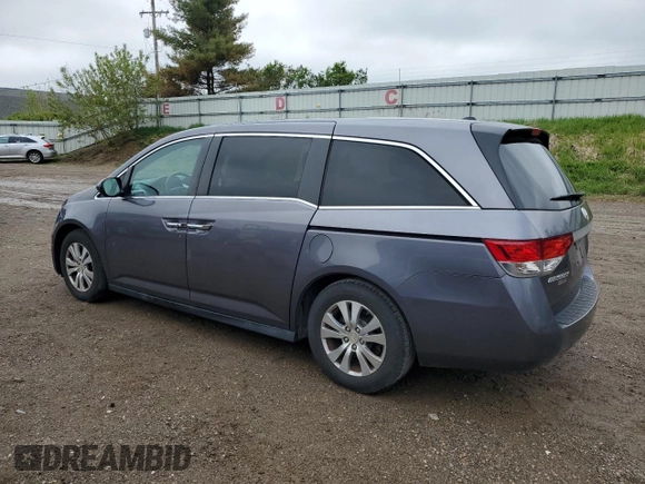 2015 Honda Odyssey EX-L with VIN 5FNRL5H62FB057122, listed as a Copart auction lot 55501945 with 99,731 mi miles and Clean Title. Bid and sale history available at DreamBid. Image 2.