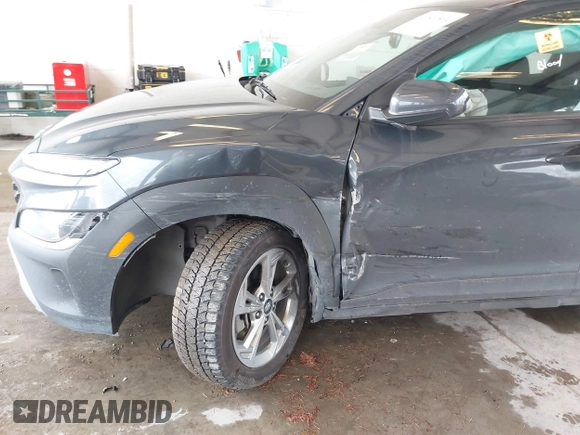 2022 Hyundai Kona SEL with VIN KM8K6CAB2NU857411, listed as a IAAI auction lot 41860564 with 29,199 mi miles and . Bid and sale history available at DreamBid. Image 6.