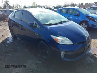 2013 Toyota Prius One with VIN JTDKN3DU1D1726152, listed as a IAAI auction lot 41925448 with 124,185 mi miles. Bid and sale history available at carsss.com. Image 1.
