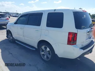 2014 Honda Pilot EX-L with VIN 5FNYF3H75EB015607, listed as a IAAI auction lot 41935074 with 110,713 mi miles and . Bid and sale history available at carsss.com. Image 3.