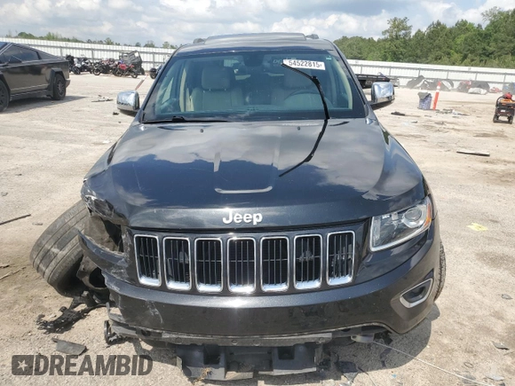 2014 Jeep Grand Cherokee Limited with VIN 1C4RJFBG1EC347280, listed as a Copart auction lot 54522815 with 194,554 mi miles and Salvage title. Bid and sale history available at DreamBid. Image 5.