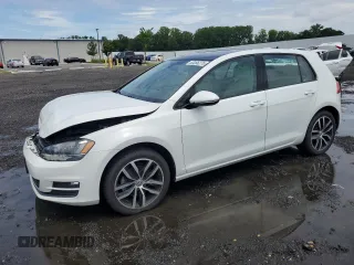 2015 Volkswagen Golf TSI SE with VIN 3VW217AU8FM096348, listed as a Copart auction lot 63266275 with 76,865 mi miles and Salvage title. Bid and sale history available at DreamBid. Image 1.