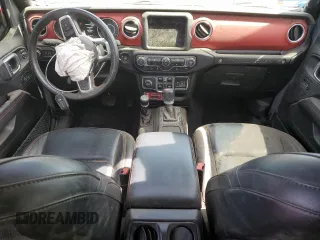 2021 Jeep Wrangler Unlimited Rubicon with VIN 1C4HJXFG6MW581407, listed as a Copart auction lot 43720585 with 34,176 mi miles and Salvage Title. Bid and sale history available at carsss.com. Image 8.