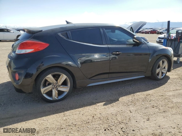 2015 Hyundai Veloster Turbo with VIN KMHTC6AE5FU243513, listed as a Copart auction lot 51278955 with 153,629 mi miles and Clean Title. Bid and sale history available at carsss.com. Image 3.