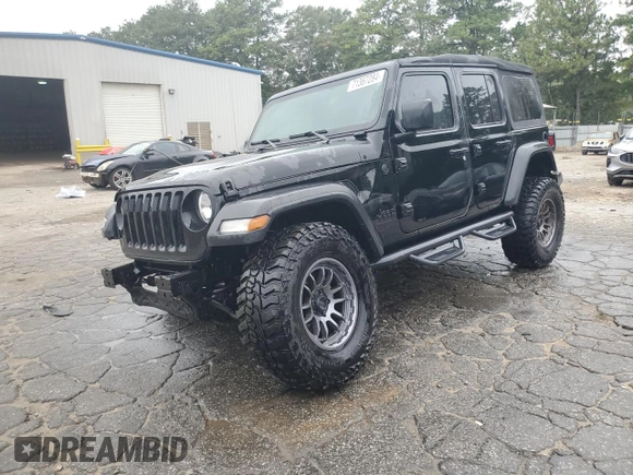 2023 Jeep Wrangler Sport with VIN 1C4HJXDN9PW638737, listed as a Copart auction lot 71367284 with 12,054 mi miles and Salvage Title. Bid and sale history available at DreamBid. Image 1.