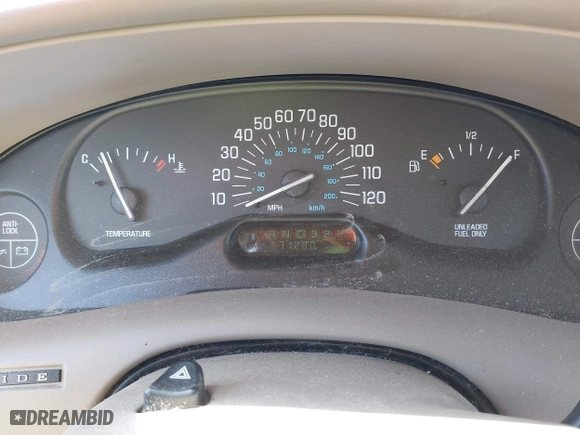 1998 Buick Century Custom with VIN 2G4WS52M1W1519455, listed as a IAAI auction lot 41753177 with 71,280 mi miles. Bid and sale history available at carsss.com. Image 7.