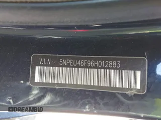 2006 Hyundai Sonata GLS with VIN 5NPEU46F96H012883, listed as a IAAI auction lot 41889359 with 174,518 mi miles and . Bid and sale history available at DreamBid. Image 9.