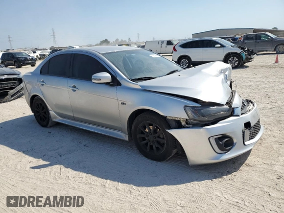 2017 Mitsubishi Lancer ES with VIN JA32U2FU9HU014615, listed as a Copart auction lot 75430664 with 92,308 mi miles and Salvage Title. Bid and sale history available at DreamBid. Image 4.
