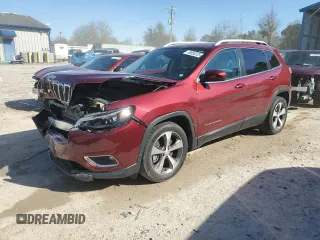 2020 Jeep Cherokee Limited with VIN 1C4PJLDB4LD606326, listed as a Copart auction lot 48858225 with 20,898 mi miles and Salvage Title. Bid and sale history available at carsss.com. Image 1.