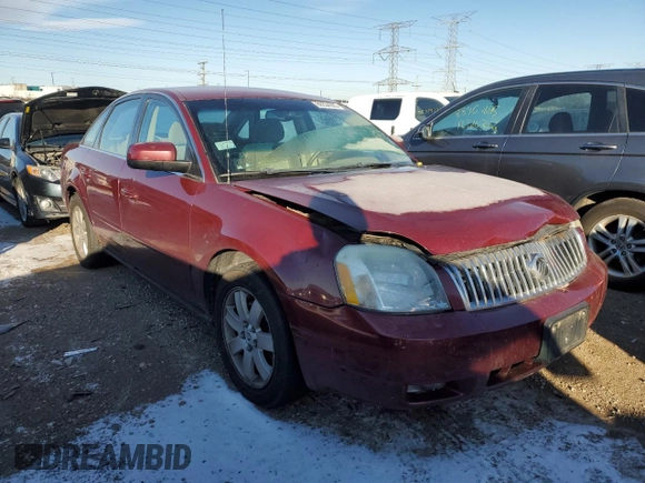 2005 Mercury Montego Luxury z VIN 1MEFM40125G601261, wystawiony jako Copart lot #88334305 z przebiegiem Nie podano mil oraz Szkoda całkowita • Salvage title. Historia ofert i sprzedaży dostępna na DreamBid. Obrazek 4.