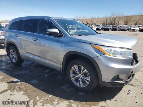 2014 Toyota Highlander XLE with VIN 5TDJKRFH8ES029640, listed as a Copart auction lot 50546655 with 87,376 mi miles and Salvage Title. Bid and sale history available at carsss.com. Image 4.