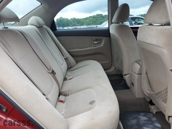 2007 Kia Spectra EX with VIN KNAFE121475430339, listed as a Copart auction lot 63690554 with 155,855 mi miles and Salvage Title. Bid and sale history available at carsss.com. Image 10.