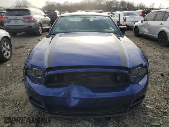 2013 Ford Mustang V6 with VIN 1ZVBP8AM1D5225666, listed as a Copart auction lot 45100445 with 51,588 mi miles and Salvage Title. Bid and sale history available at carsss.com. Image 5.