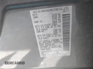 2023 Nissan Murano SL with VIN 5N1AZ2CJ7PC109327, listed as a IAAI auction lot 41854241 with 55,744 mi miles and . Bid and sale history available at DreamBid. Image 9.