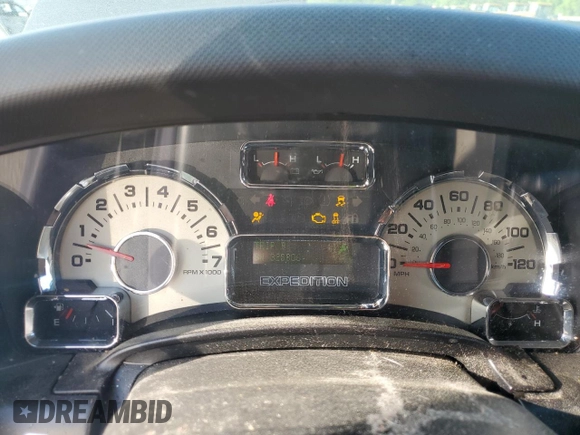2012 Ford Expedition Limited with VIN 1FMJU2A57CEF17300, listed as a Copart auction lot 54051065 with 323,806 mi miles and Salvage title. Bid and sale history available at DreamBid. Image 9.