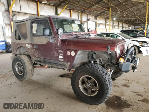 2003 Jeep Wrangler Sahara with VIN 1J4FA59S03P336844, listed as a Copart auction lot 49290345 with 167,726 mi miles and Salvage title. Bid and sale history available at DreamBid. Image 4.