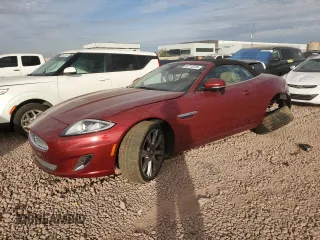 2013 Jaguar XK with VIN SAJWA4GB0DLB50530, listed as a Copart auction lot 82715724 with 24,634 mi miles and Salvage Title. Bid and sale history available at carsss.com. Image 1.